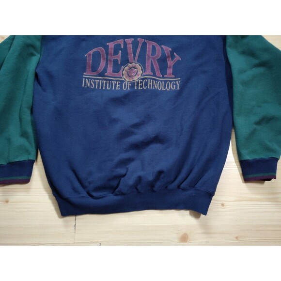 Vintage 1995 Devry Institute of Technology sweater pullover college house 2Xl - Picture 2 of 6